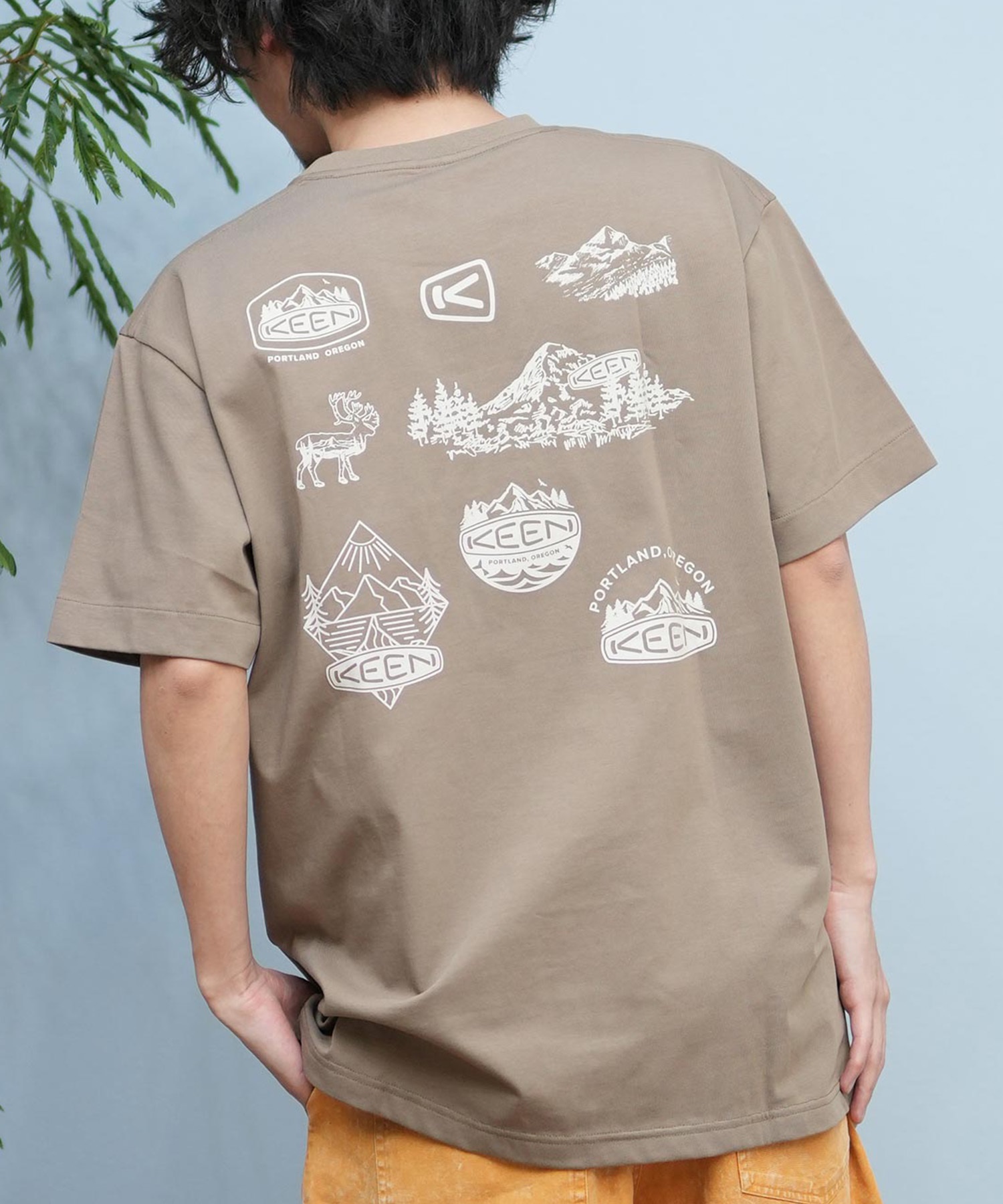 KEEN キーン 半袖 Tシャツ メンズ バックプリント 吸汗速乾 1031503