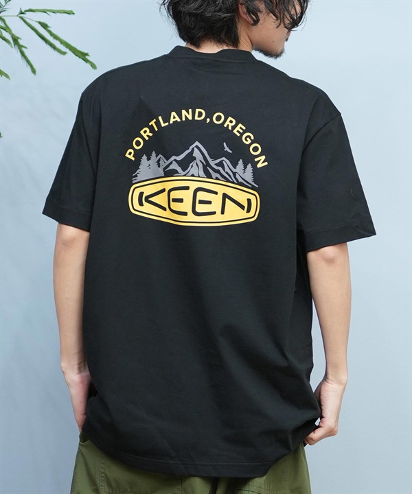 KEEN キーン 半袖 Tシャツ メンズ バックプリント 抗菌 消臭 接触冷感 保湿 1031508 ムラサキスポーツ限定