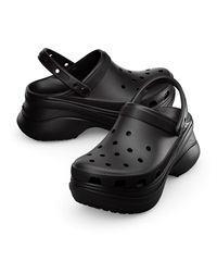 CROCS クロックス サンダル レディース 厚底 CLASSIC BAE CLOG クラシック ベイ クロッグ 206302-001