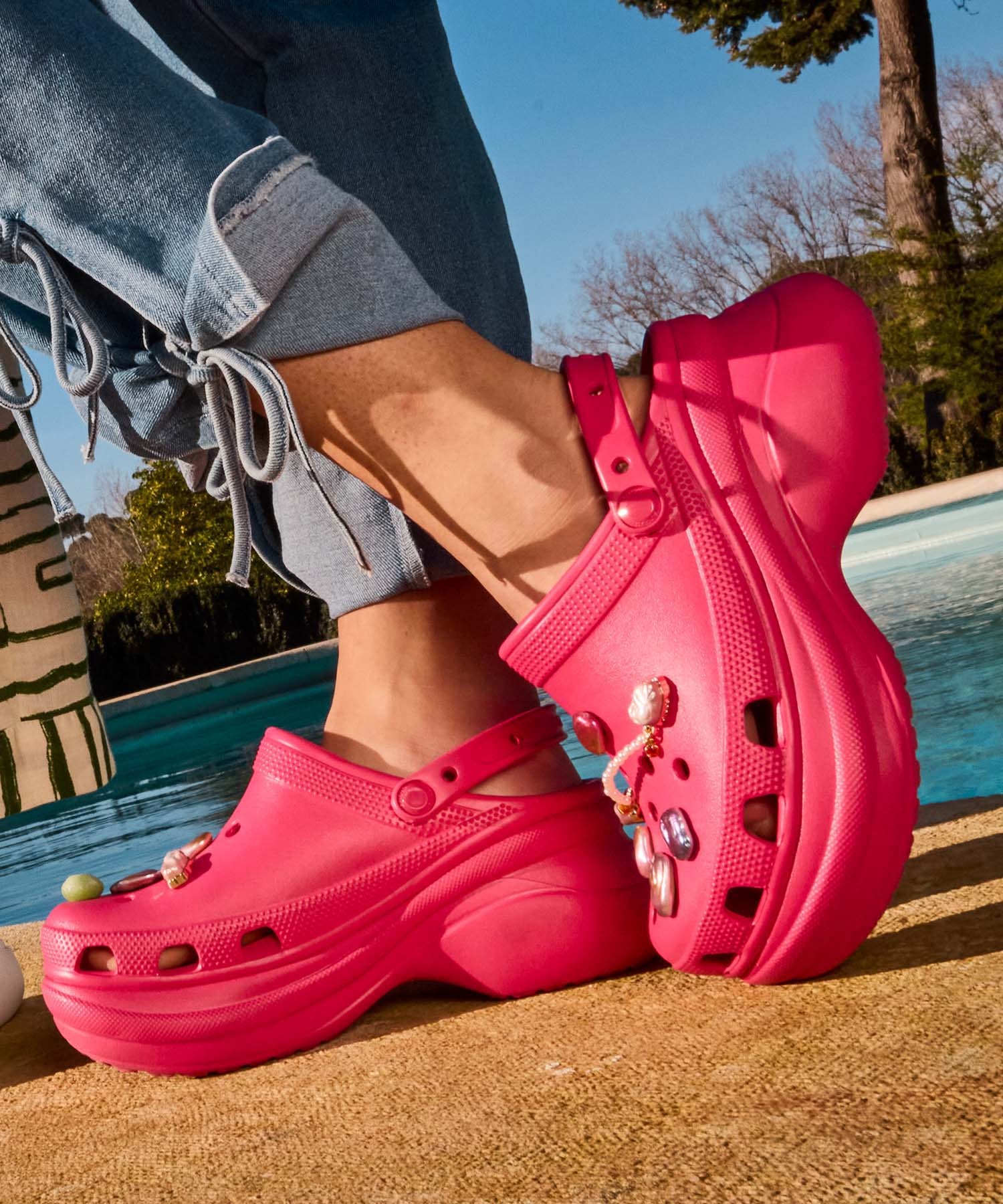 CROCS クロックス サンダル レディース 厚底 CLASSIC BAE CLOG