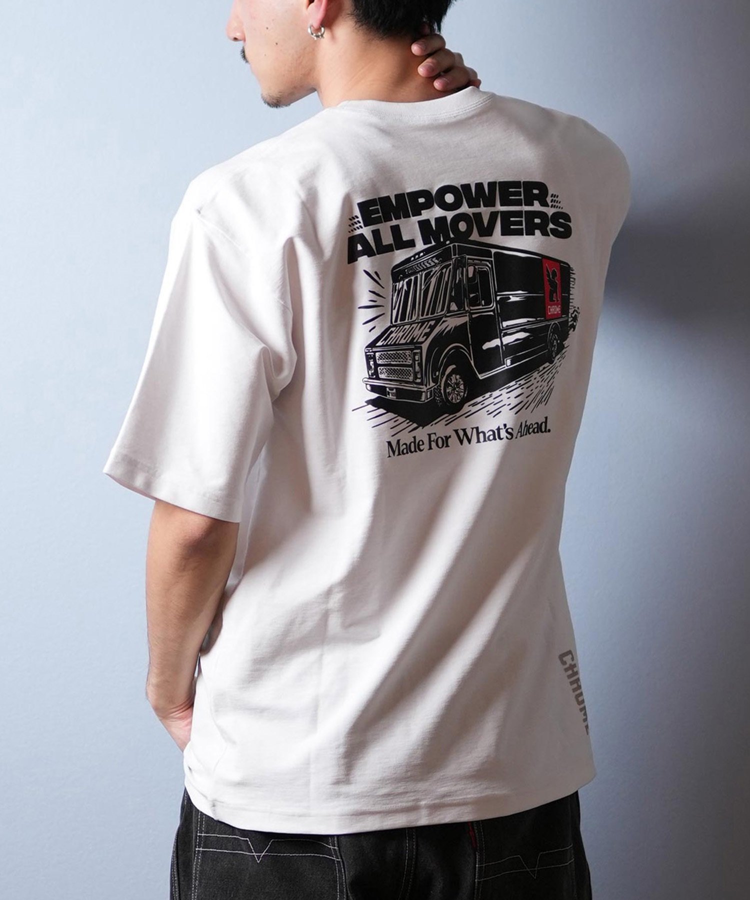CHROME クローム 半袖 Tシャツ メンズ バックプリント オーバーサイズ JP263WH