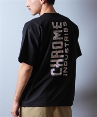 CHROME クローム 半袖 Tシャツ メンズ バックプリント オーバー