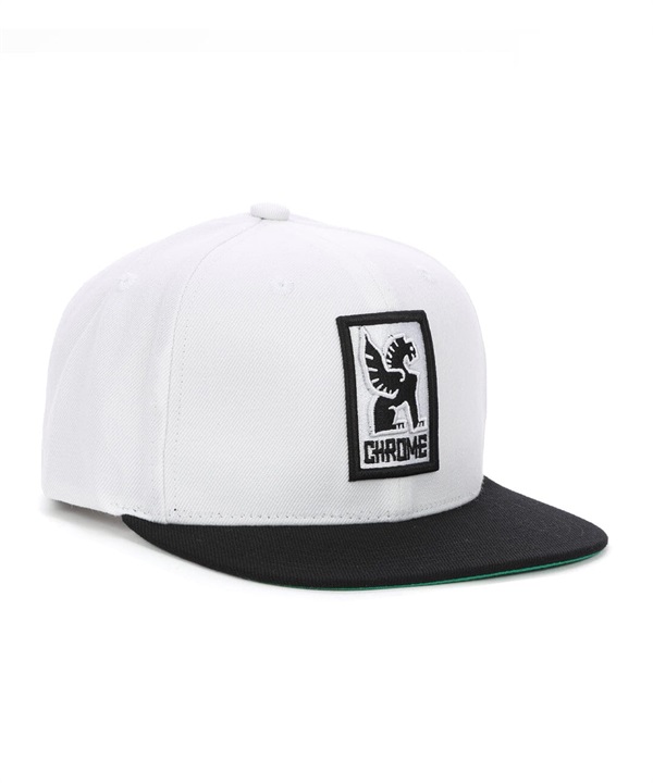 CHROME クローム キャップ 帽子 フリーサイズ ロゴ FLTV 6 PANEL CAP JP203WHBK