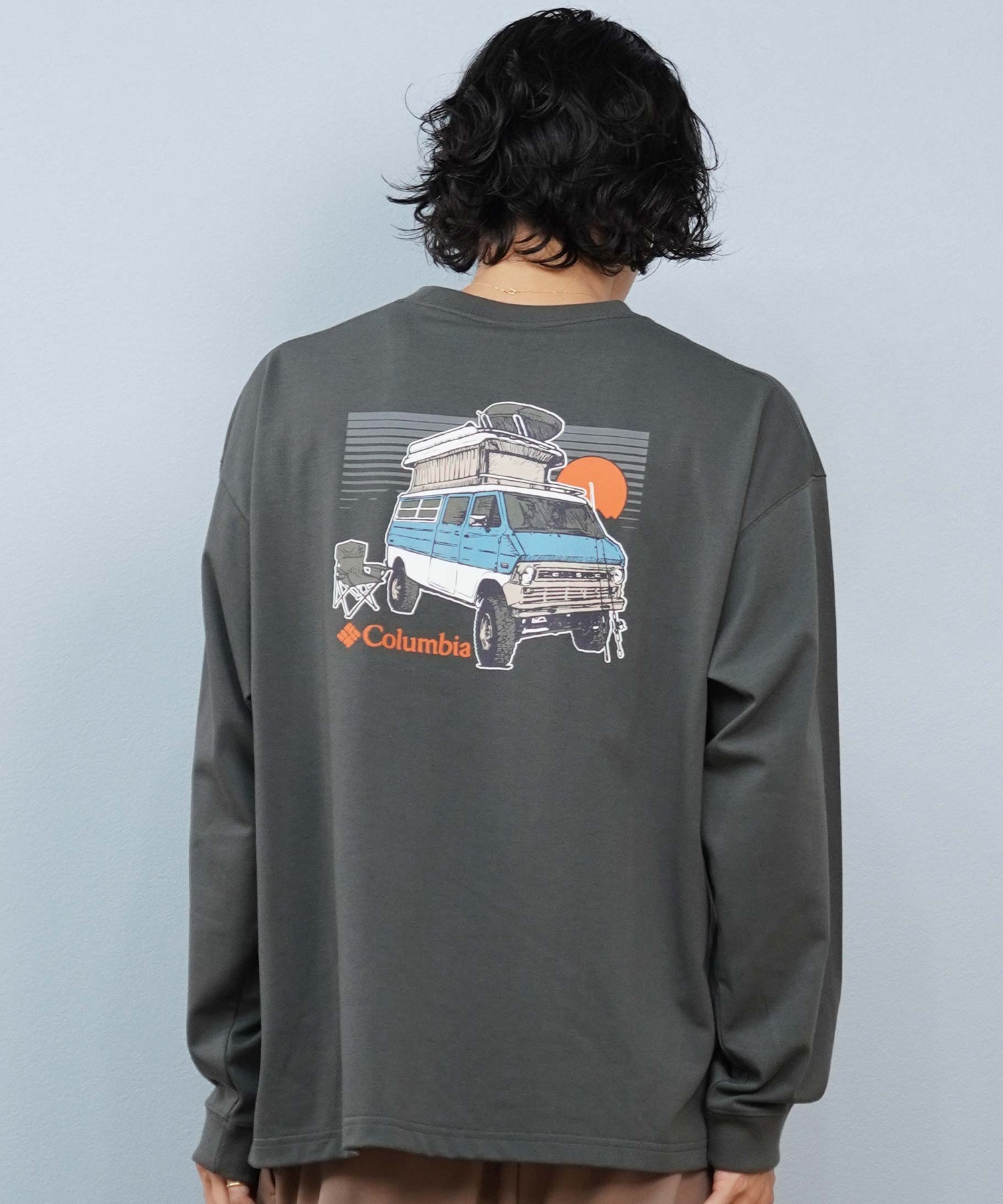 Columbia コロンビア 長袖 Tシャツ ロンT メンズ 吸湿速乾 紫外線防止 PM0993 ムラサキスポーツ限定(28-M)