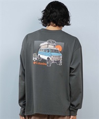 Columbia コロンビア 長袖 Tシャツ ロンT メンズ 吸湿速乾 紫外線防止 PM0993 ムラサキスポーツ限定(28-M)