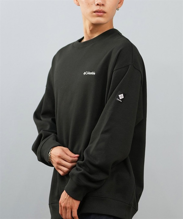 Columbia コロンビア トレーナー スウェット メンズ レディース UVカット 吸水速乾 ワンポイント SUNRISE EDGE SWEAT CREW PM0900 ムラサキスポーツ限定