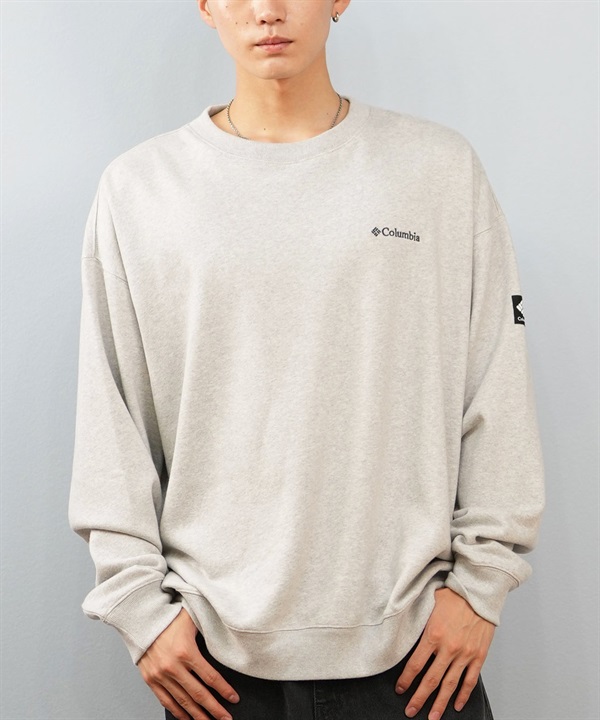 Columbia コロンビア トレーナー スウェット メンズ レディース UVカット 吸水速乾 ワンポイント SUNRISE EDGE SWEAT CREW PM0900 ムラサキスポーツ限定