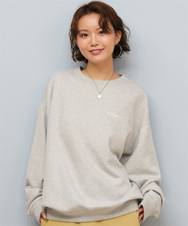 Columbia コロンビア トレーナー スウェット メンズ レディース UVカット 吸水速乾 ワンポイント SUNRISE EDGE SWEAT CREW PM0900 ムラサキスポーツ限定