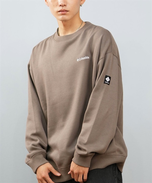 Columbia コロンビア トレーナー スウェット メンズ レディース UVカット 吸水速乾 ワンポイント SUNRISE EDGE SWEAT CREW PM0900 ムラサキスポーツ限定