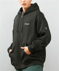 Columbia コロンビア ジップアップ パーカー メンズ レディース スウェット フーディー ロゴ 裏起毛 SUNRISE EDGE SWEAT FULL ZIP PM0928 ムラサキスポーツ限(010-M)