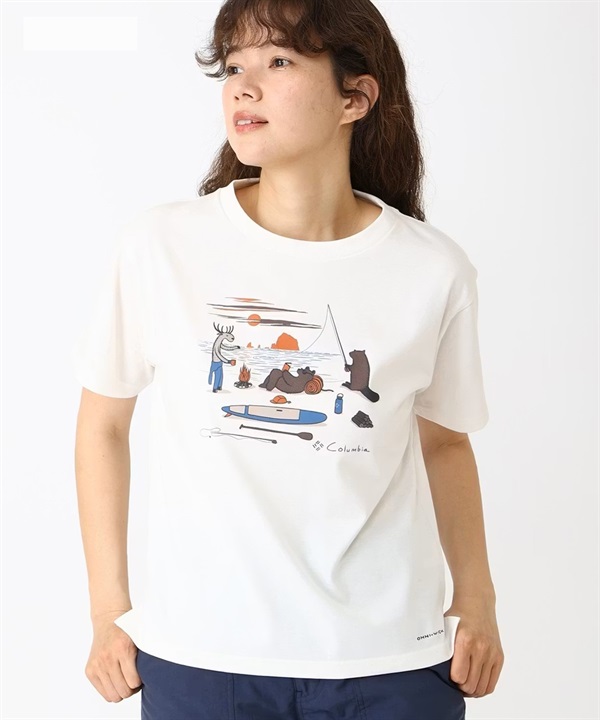 columbia コロンビア 半袖 Tシャツ レディース Columbia×Jonas Claesson レイクトゥーアベニュー Short Sleeve Tee PL1409