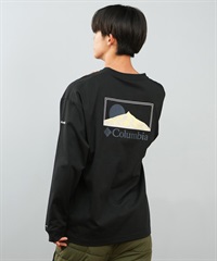 Columbia コロンビア 長袖 Tシャツ ロンT メンズ レディース SUNRISE EDGE GRAPHIC LS T PM0929 ムラサキスポーツ限定(011-S)