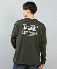 Columbia コロンビア 長袖 Tシャツ ロンT メンズ レディース SUNRISE EDGE GRAPHIC LS T PM0929 ムラサキスポーツ限定(366-S)