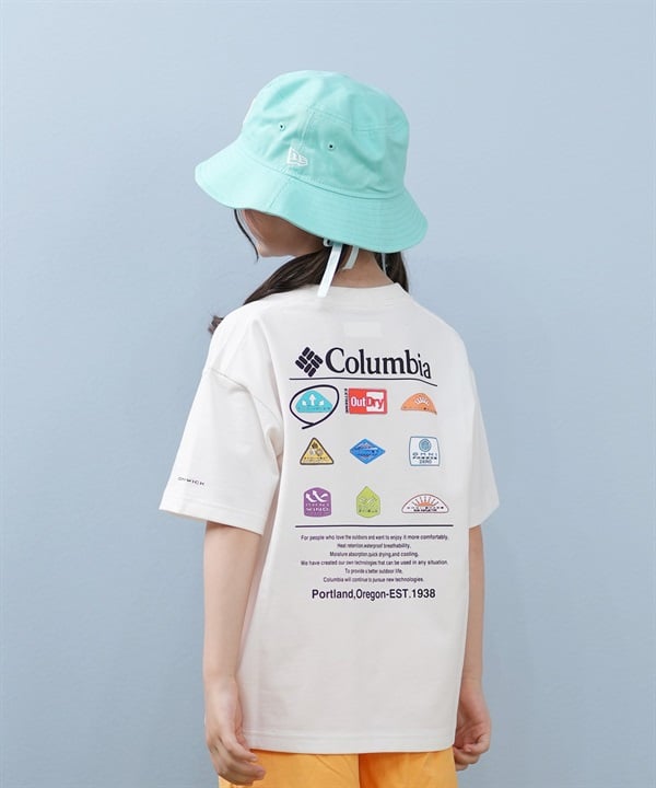 Columbia コロンビア 半袖 Tシャツ キッズ ジュニア 子供 バックプリント Y STUCK BROOK GRAPHIC SS PY0495