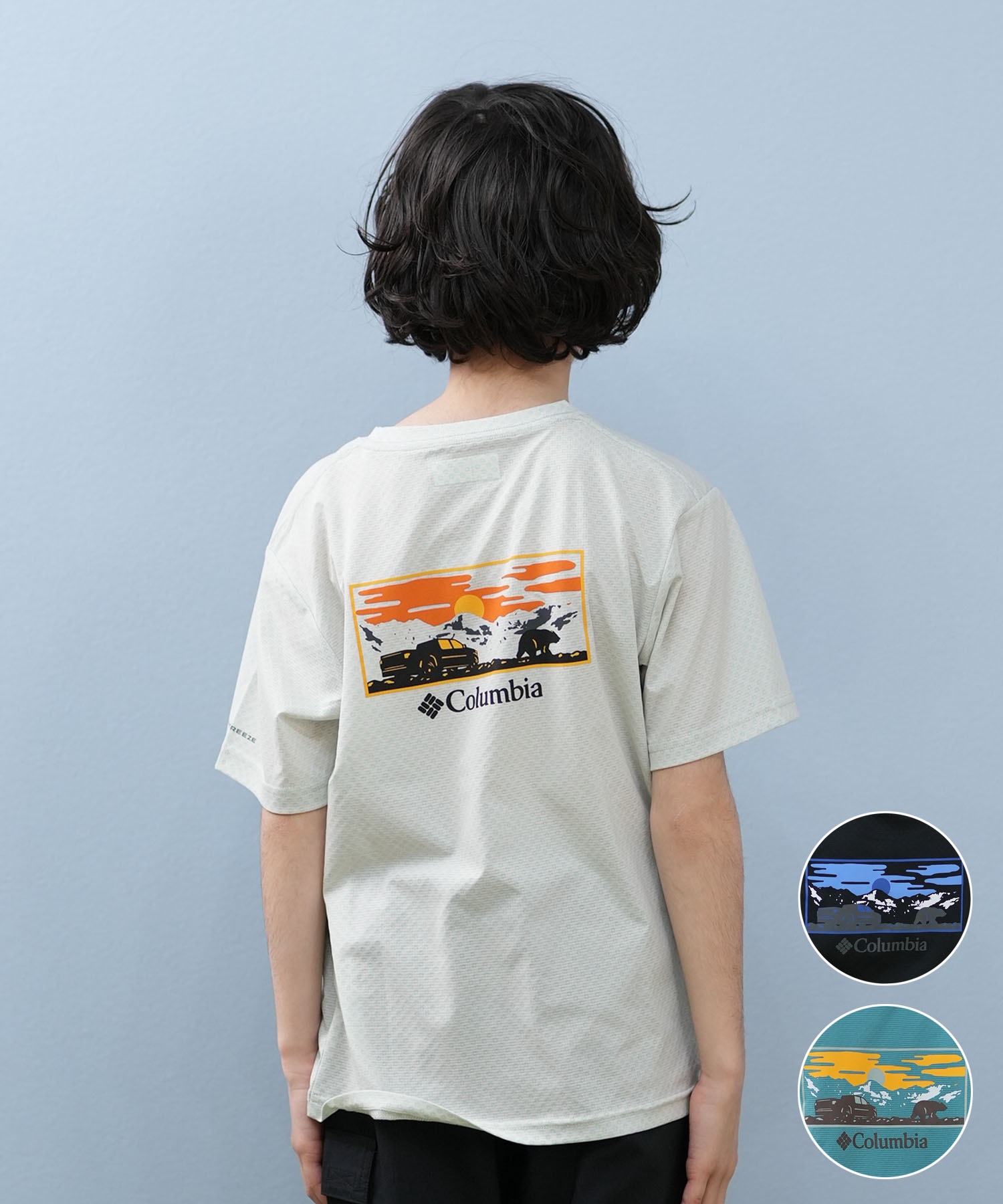 Columbia コロンビア 半袖 Tシャツ キッズ ジュニア 子供 バック