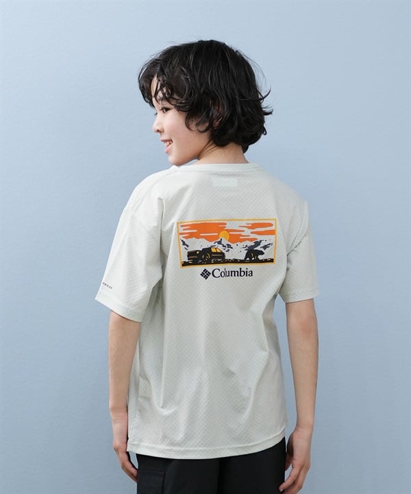 Columbia コロンビア 半袖 Tシャツ キッズ ジュニア 子供 バックプリント Y RUM BOWL OFZ GRAPHIC SS PY1055