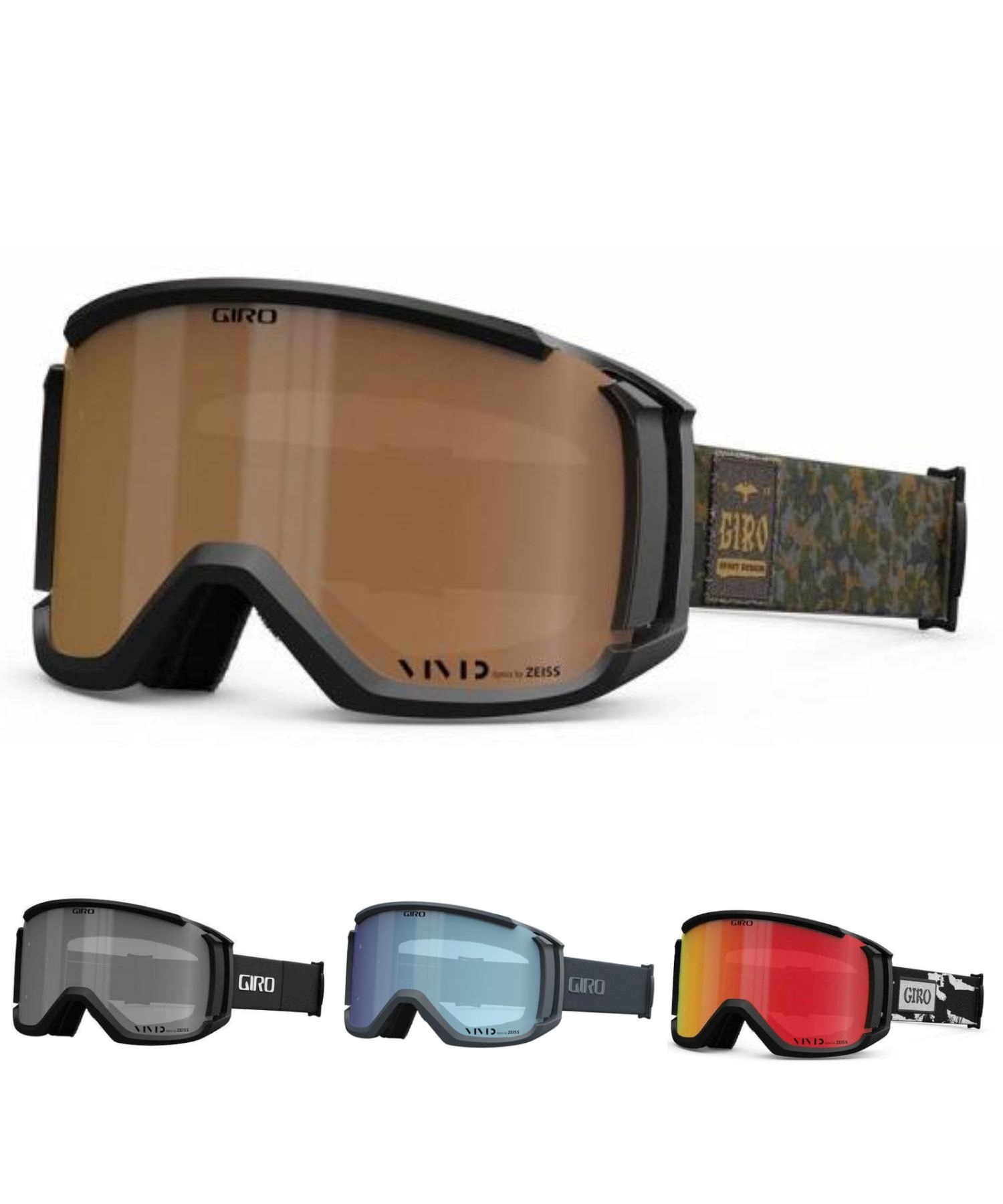 GIRO ジロ スノーボード ゴーグル ユニセックス REVOLT AF 平面レンズ