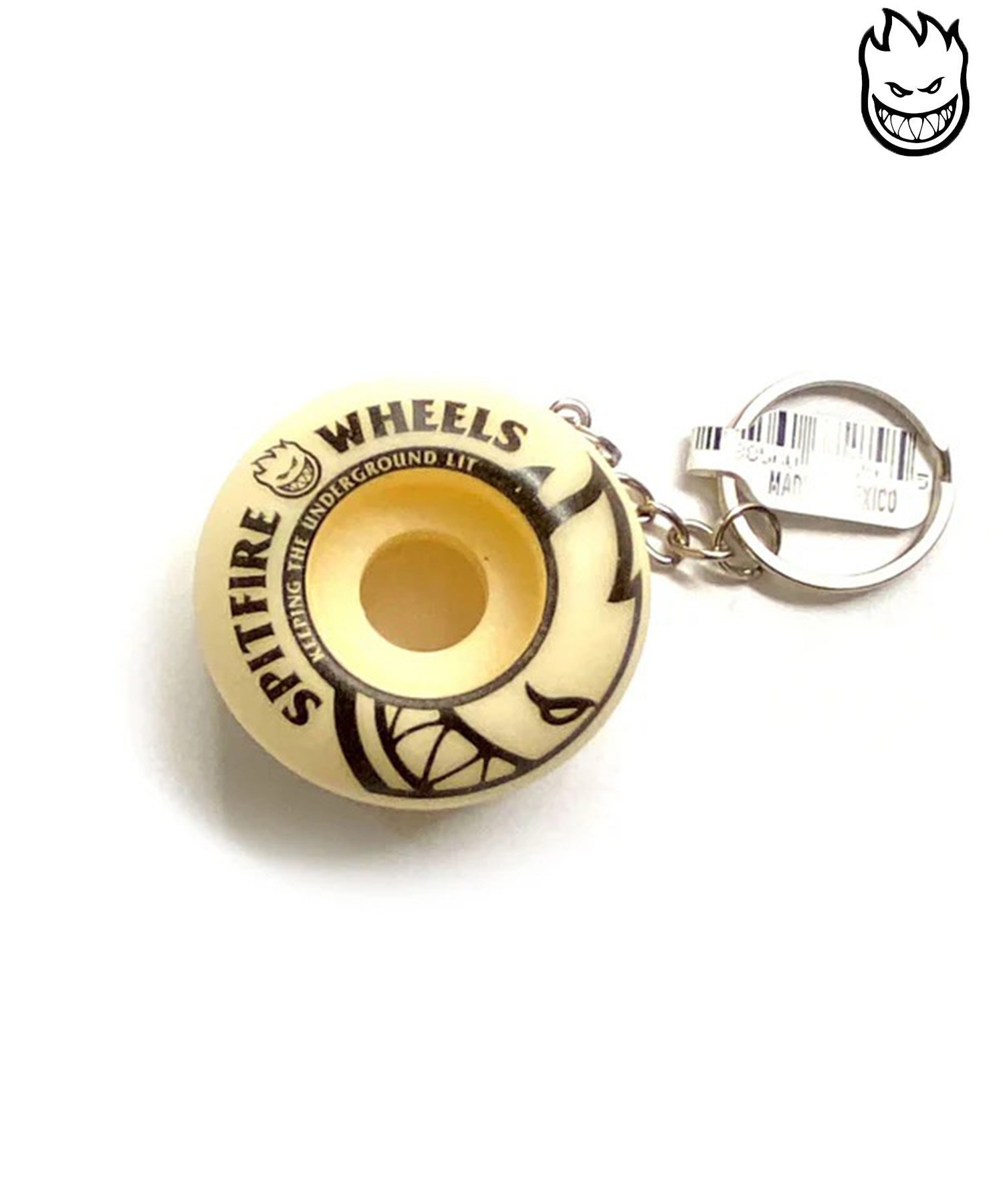 SPITFIRE スピットファイヤー スケートボード ウィール キーホルダー KEY CHAIN WHEEL NATURAL(NAT-ONE)
