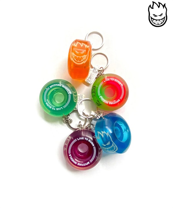 SPITFIRE スピットファイヤー スケートボード ウィール キーホルダー KEY CHAIN WHEEL SAPPHIRE ムラサキスポーツ