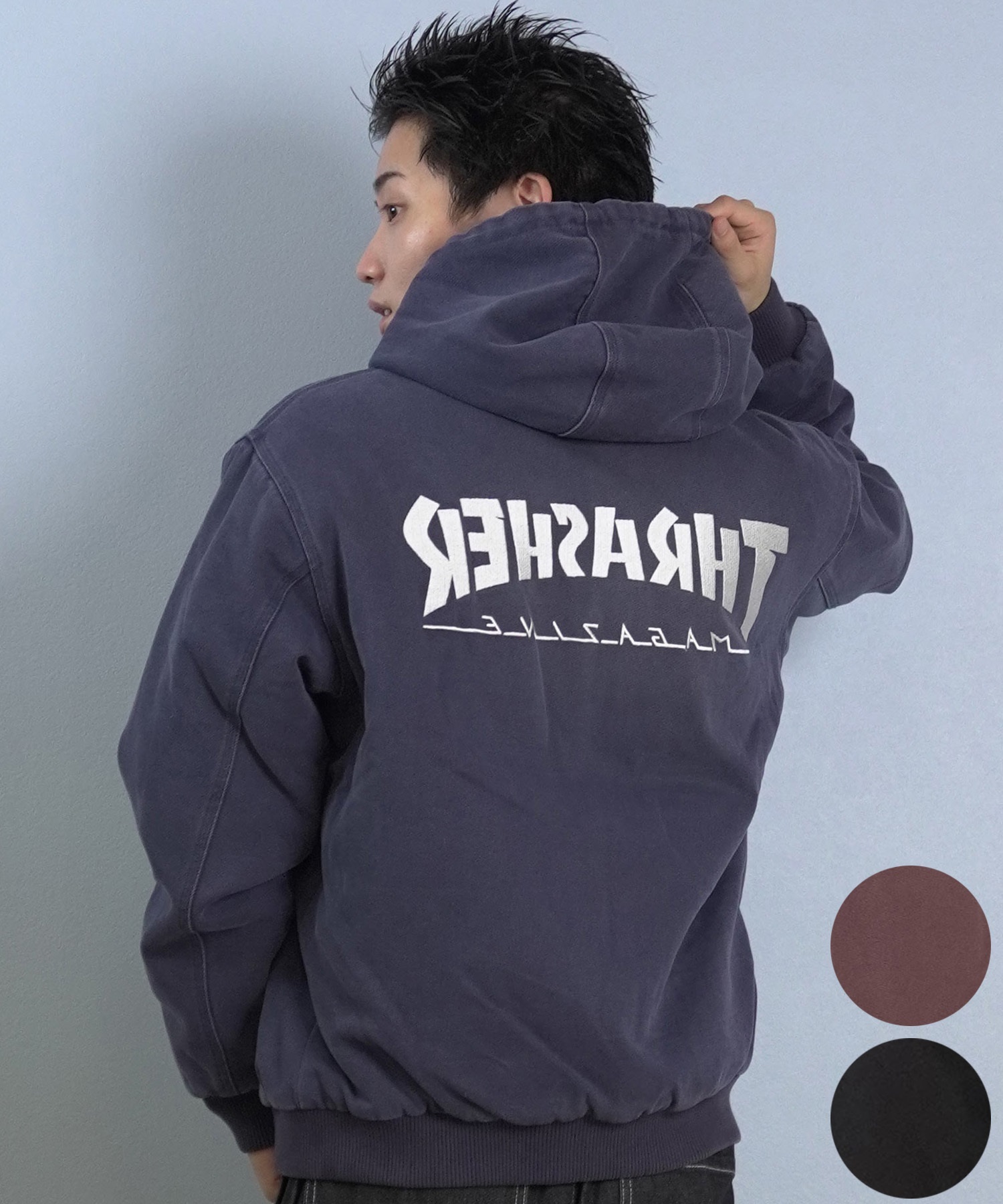 THRASHER スラッシャー ジャケット メンズ バックプリント フルジップ