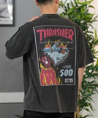 【大放出セール】 THRASHER スラッシャー 半袖 Tシャツ メンズ バックプリント スノーボード