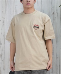 【12月スーパーSALE 15%OFF】 半袖 スラッシャー THRASHER Tシャツ フロント刺繍 メンズ スケートボード