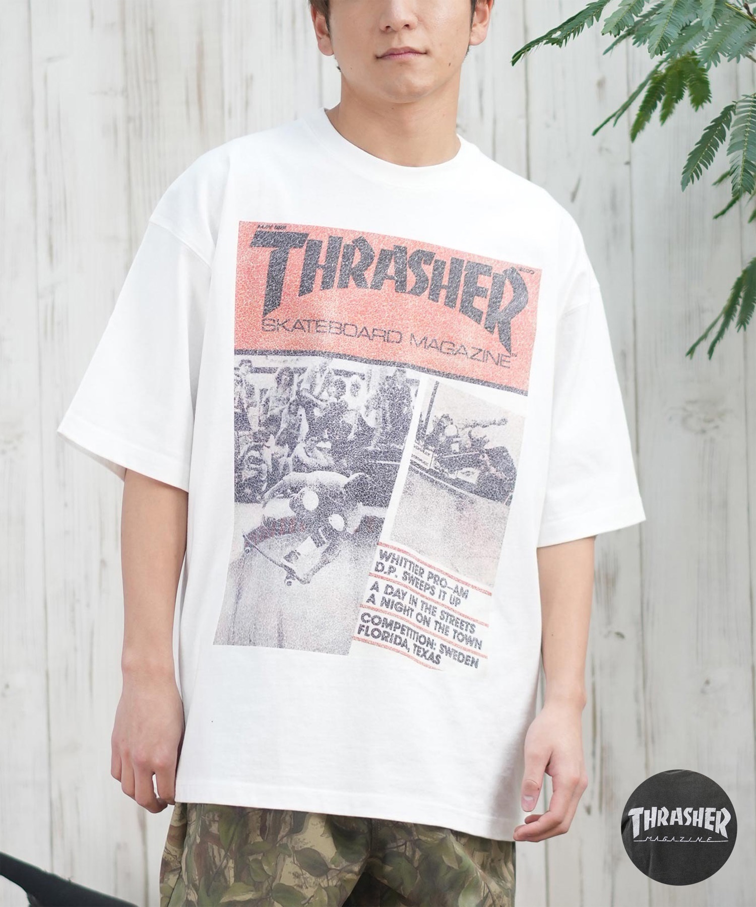 THRASHER スラッシャー 半袖 Tシャツ メンズ フロントプリント