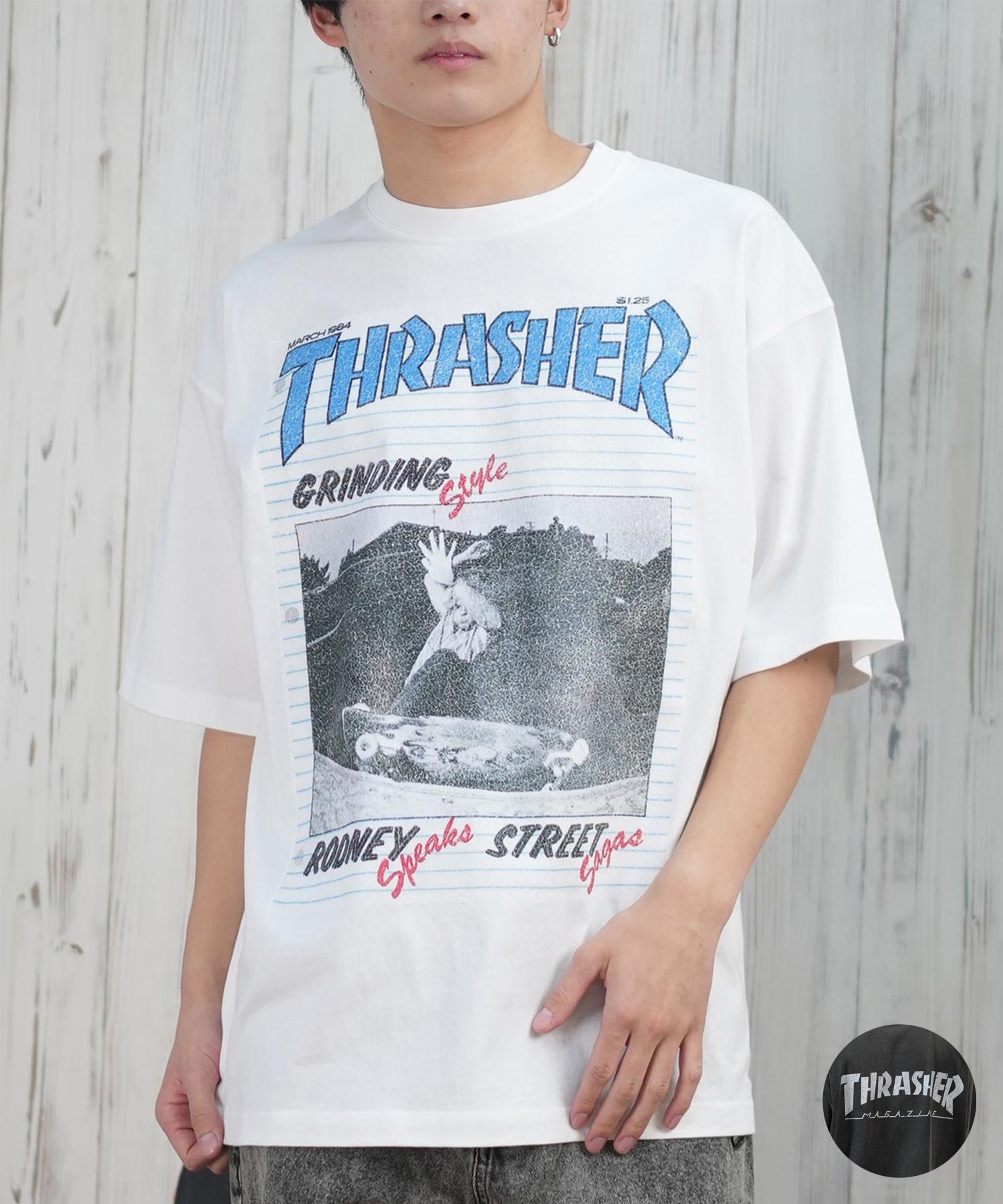 THRASHER スラッシャー 半袖 Tシャツ メンズ フロントプリント