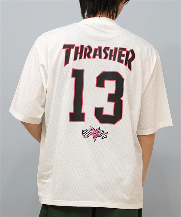 THRASHER スラッシャー 半袖 Tシャツ メンズ ゲームシャツ バックプリント 253TH1ST041 ムラサキスポーツ限定