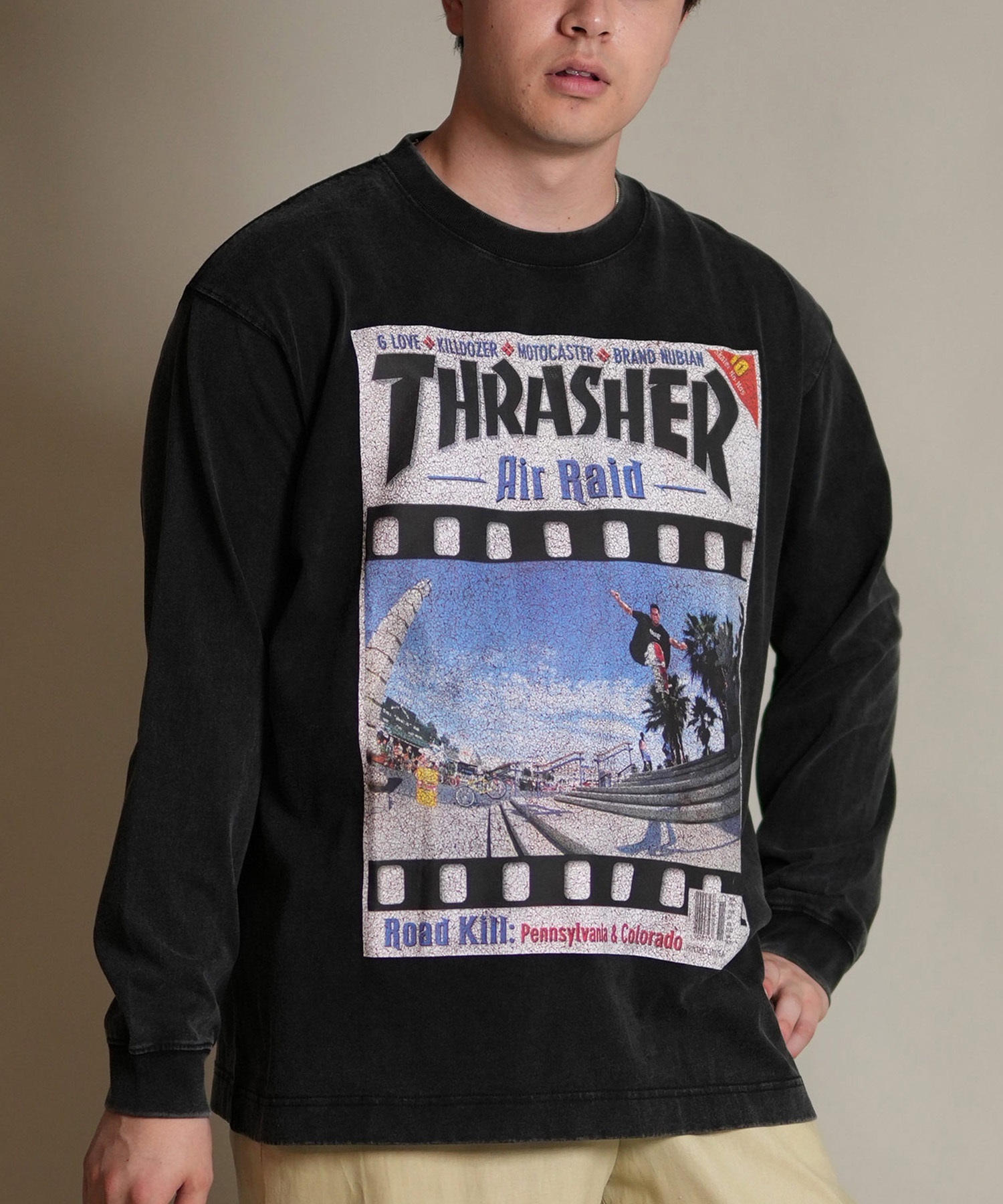 THRASHER スラッシャー 長袖 Tシャツ ロンT メンズ バックプリント