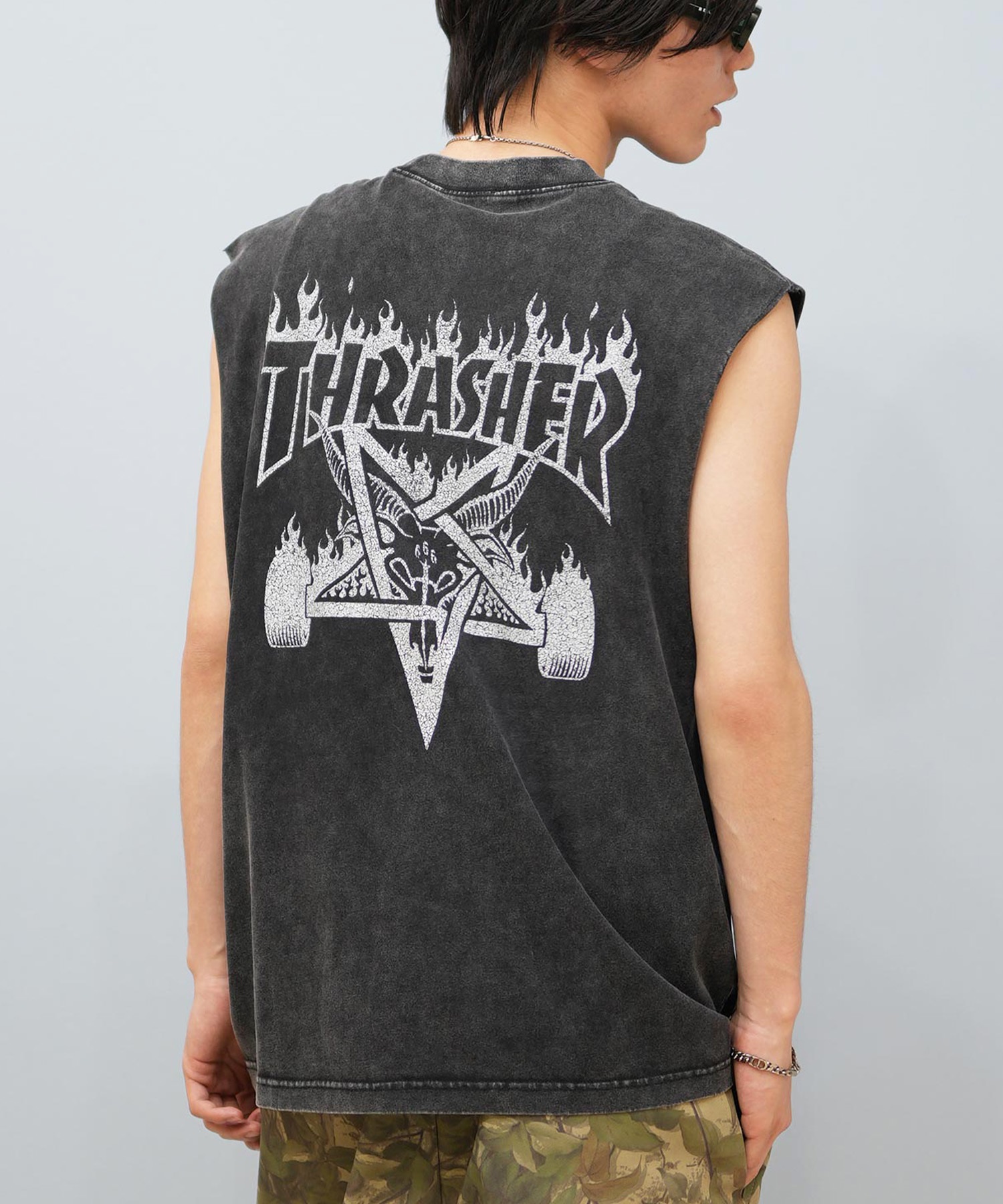 THRASHER スラッシャー タンクトップ メンズ バックプリント