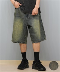 THRASHER スラッシャー ハーフパンツ ショートパンツ メンズ デニム ショーツ 膝下丈 ブランド刺繍 253TH1SP042 ムラサキスポーツ限定
