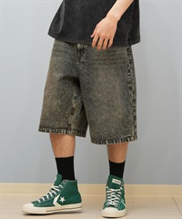 THRASHER スラッシャー ハーフパンツ ショートパンツ メンズ デニム ショーツ 膝下丈 ブランド刺繍 253TH1SP042 ムラサキスポーツ限定