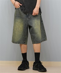 THRASHER スラッシャー ハーフパンツ ショートパンツ メンズ デニム ショーツ 膝下丈 ブランド刺繍 253TH1SP042 ムラサキスポーツ限定