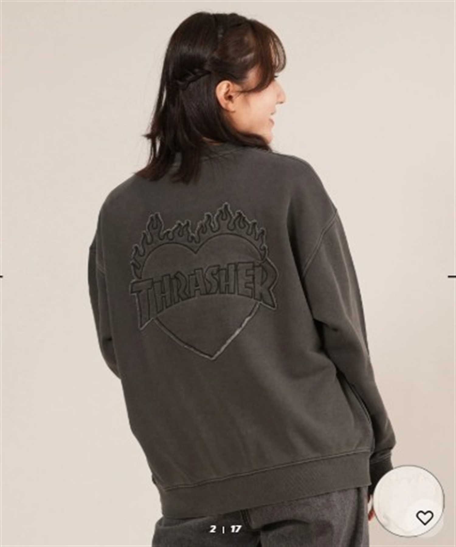 THRASHER スラッシャー トレーナー スウェット レディース クルー