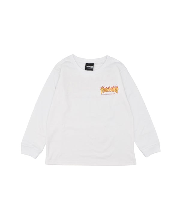 THRASHER スラッシャー 長袖 Tシャツ ロンT キッズ ジュニア 子供 Frame Logo L S T 25A402-42