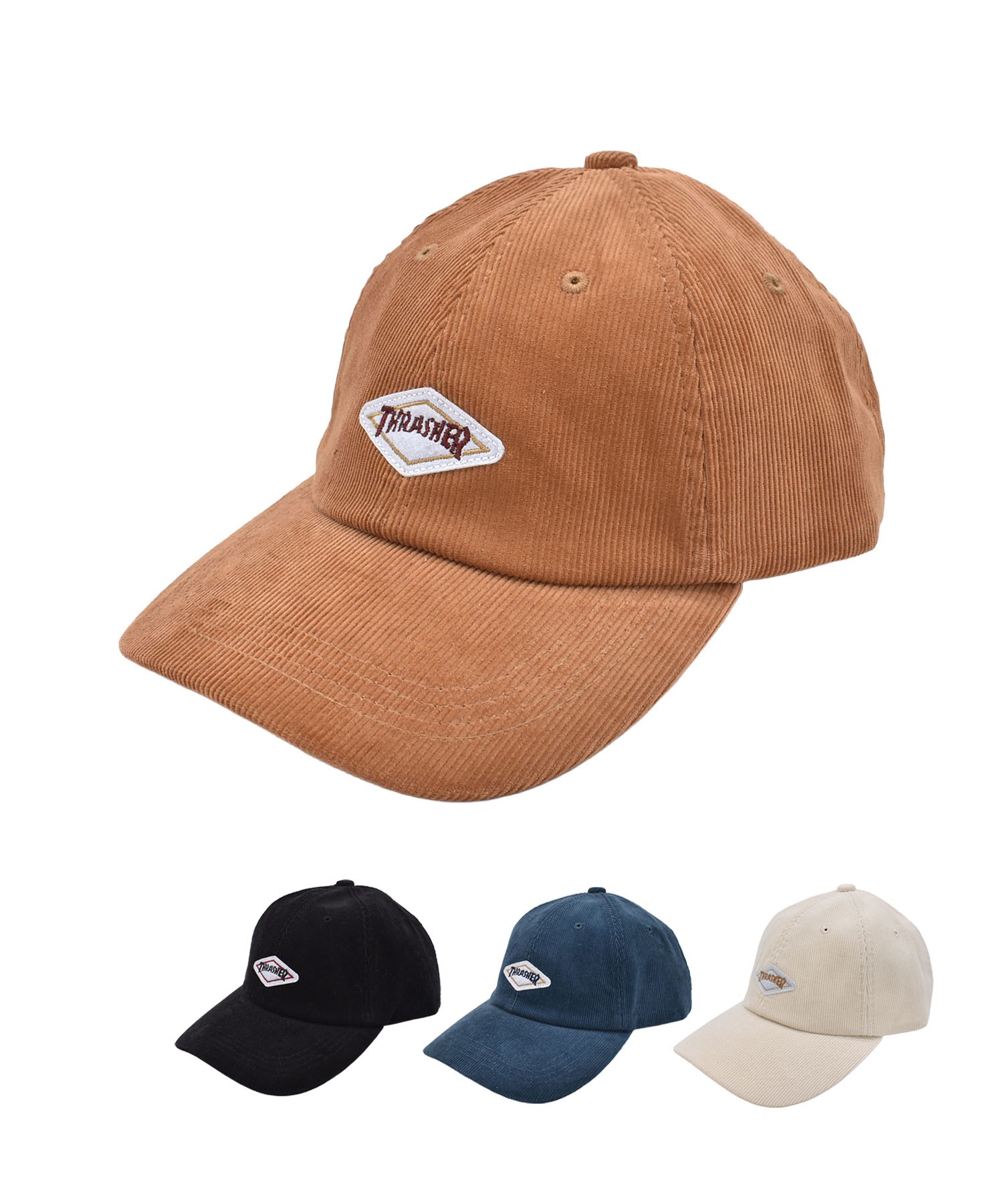 THRASHER スラッシャー キャップ コーデュロイ DIAMOND LOGO 21TH-C53