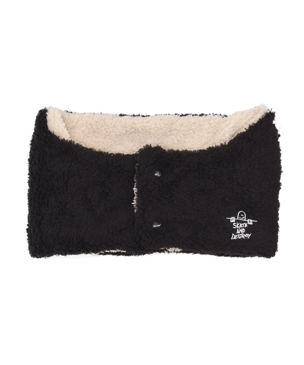 THRASHER スラッシャー ネックウォーマー 前開き ファー MAG LABEL 25TH-K52