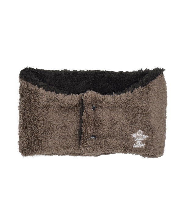 THRASHER スラッシャー ネックウォーマー 前開き ファー MAG LABEL 25TH-K52