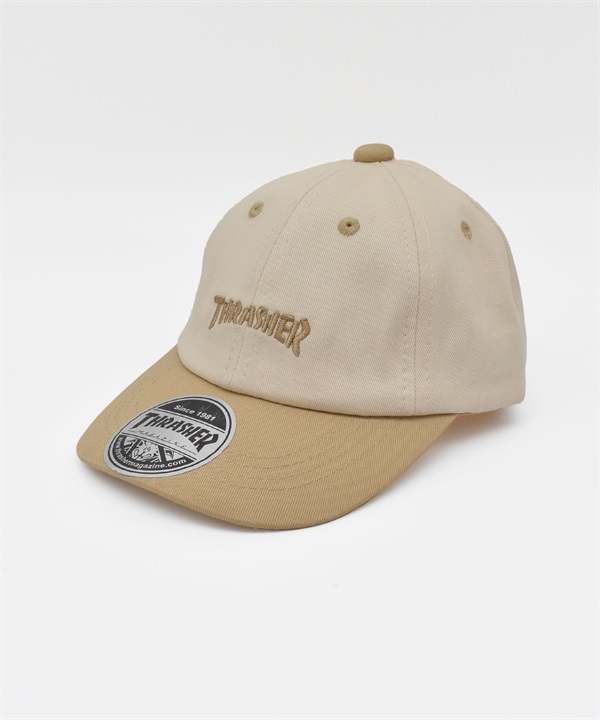 THRASHER スラッシャー キャップ 帽子 キッズ ジュニア 子供 ロゴ シンプル 25TH-C07K