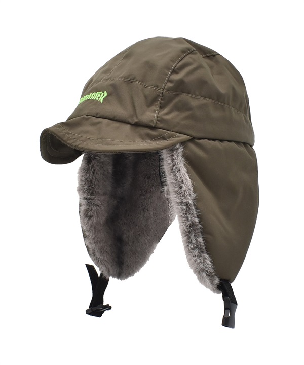 THRASHER スラッシャー キャップ 帽子 キッズ ジュニア 子供 パイロットキャップ トラッパー 撥水 25TH-C52K