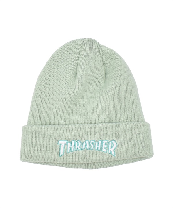 THRASHER スラッシャー ビーニー ニットキャップ ニット帽 帽子 キッズ ジュニア 子供 ロゴ 25TH-N55K