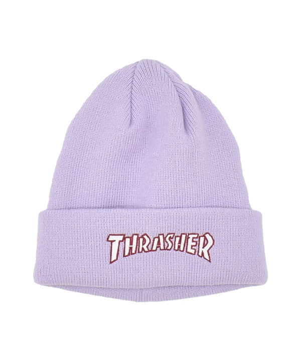 THRASHER スラッシャー ビーニー ニットキャップ ニット帽 帽子 キッズ ジュニア 子供 ロゴ 25TH-N55K
