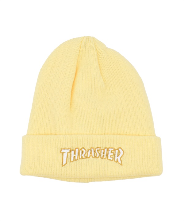 THRASHER スラッシャー ビーニー ニットキャップ ニット帽 帽子 キッズ ジュニア 子供 ロゴ 25TH-N55K