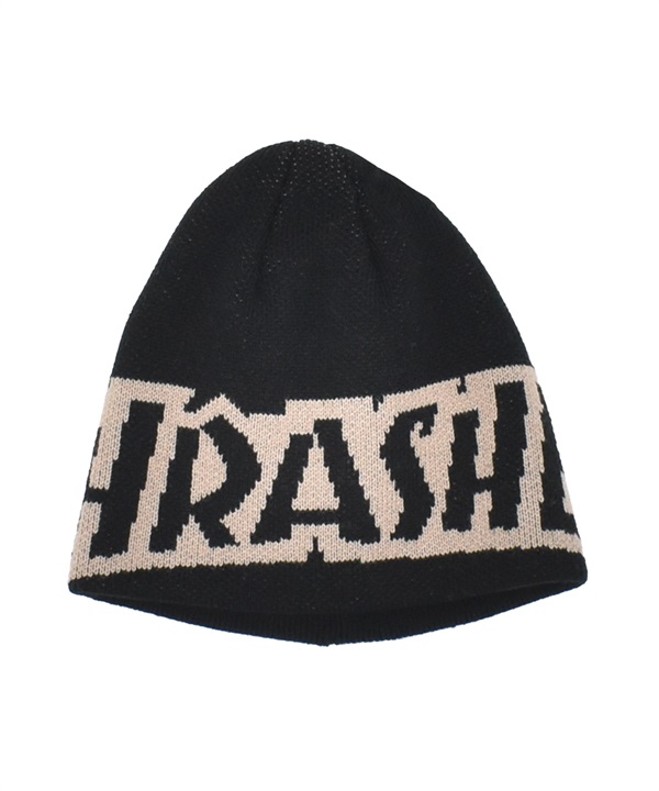 THRASHER スラッシャー ビーニー ニットキャップ ニット帽 帽子 キッズ ジュニア 子供 シングル ビッグロゴ 25TH-N58K