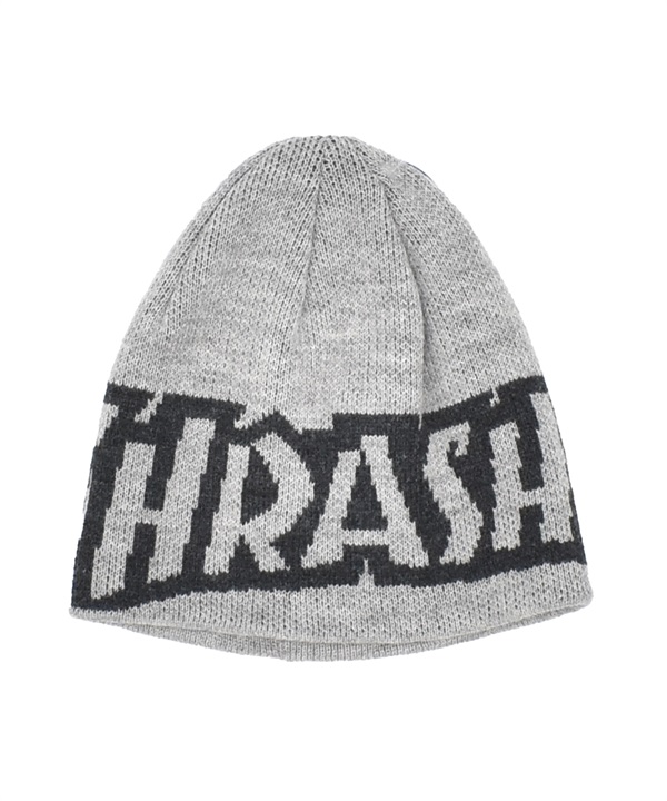 THRASHER スラッシャー ビーニー ニットキャップ ニット帽 帽子 キッズ ジュニア 子供 シングル ビッグロゴ 25TH-N58K
