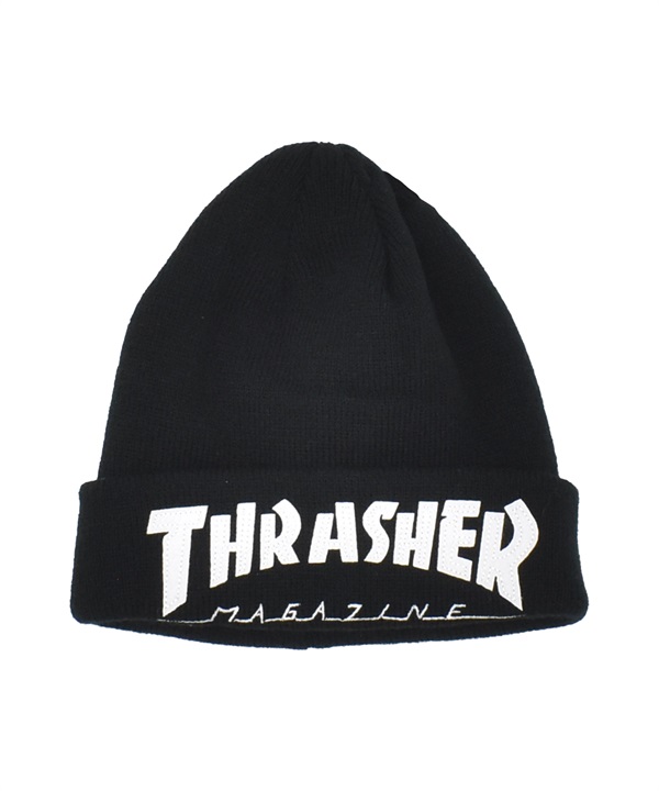 THRASHER スラッシャー ビーニー ニットキャップ ニット帽 帽子 キッズ ジュニア 子供 マガジンロゴ 25TH-N59K