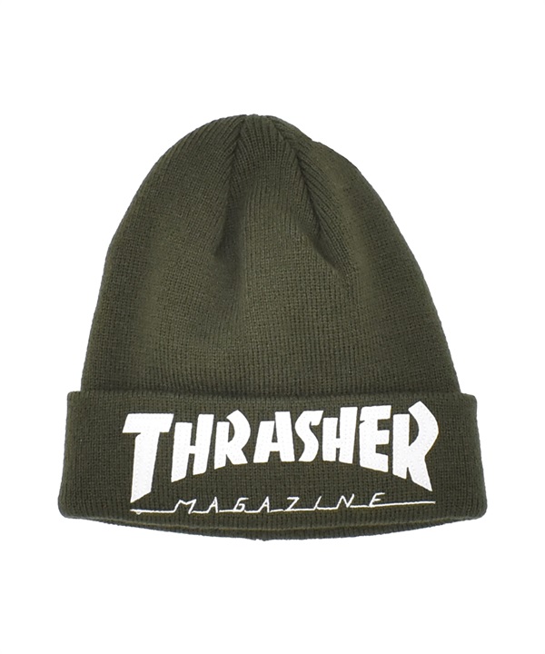 THRASHER スラッシャー ビーニー ニットキャップ ニット帽 帽子 キッズ ジュニア 子供 マガジンロゴ 25TH-N59K