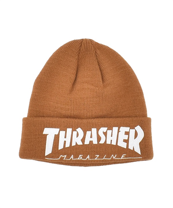 THRASHER スラッシャー ビーニー ニットキャップ ニット帽 帽子 キッズ ジュニア 子供 マガジンロゴ 25TH-N59K