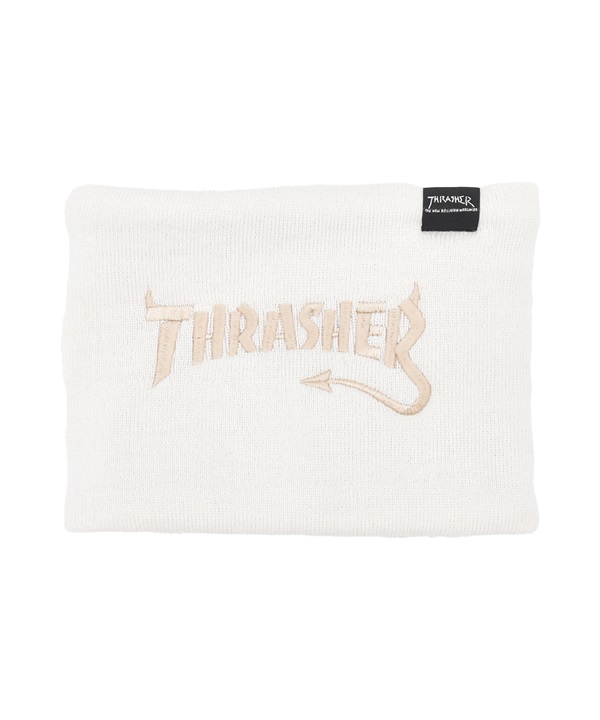 THRASHER スラッシャー ネックウォーマー キッズ ジュニア 子供 リバーシブル 防寒 Devil Tail LOGO 25TH-K55K